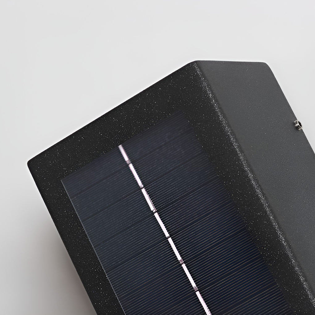 Solar LED Up Down Wall Sconce Waterproof Outdoor Lighting