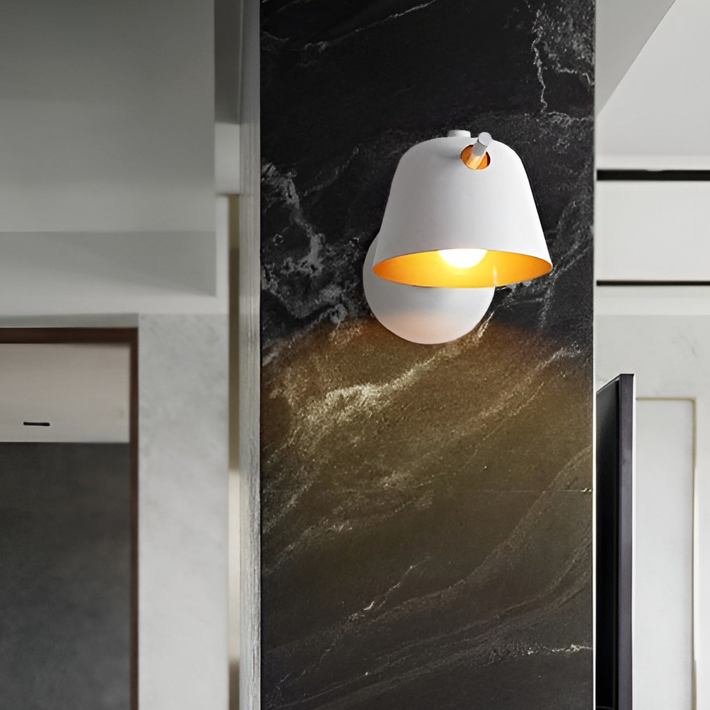 Modern Matte Metal Wall Sconce - Nordic Hat Design Lighting