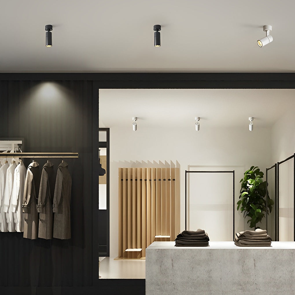 Adjustable Round LED Ceiling Spotlight — Modern Minimalist Design