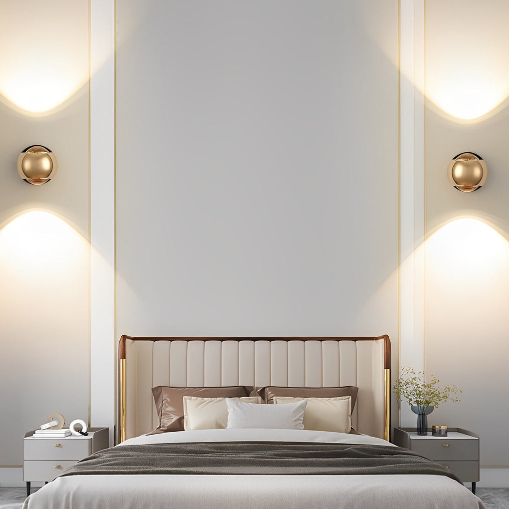 Modern Up Down LED Wall Sconce Aluminum Glass Wall Washer Light