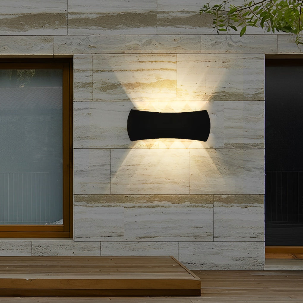 Modern Aluminum LED Outdoor Wall Light Waterproof Up Down