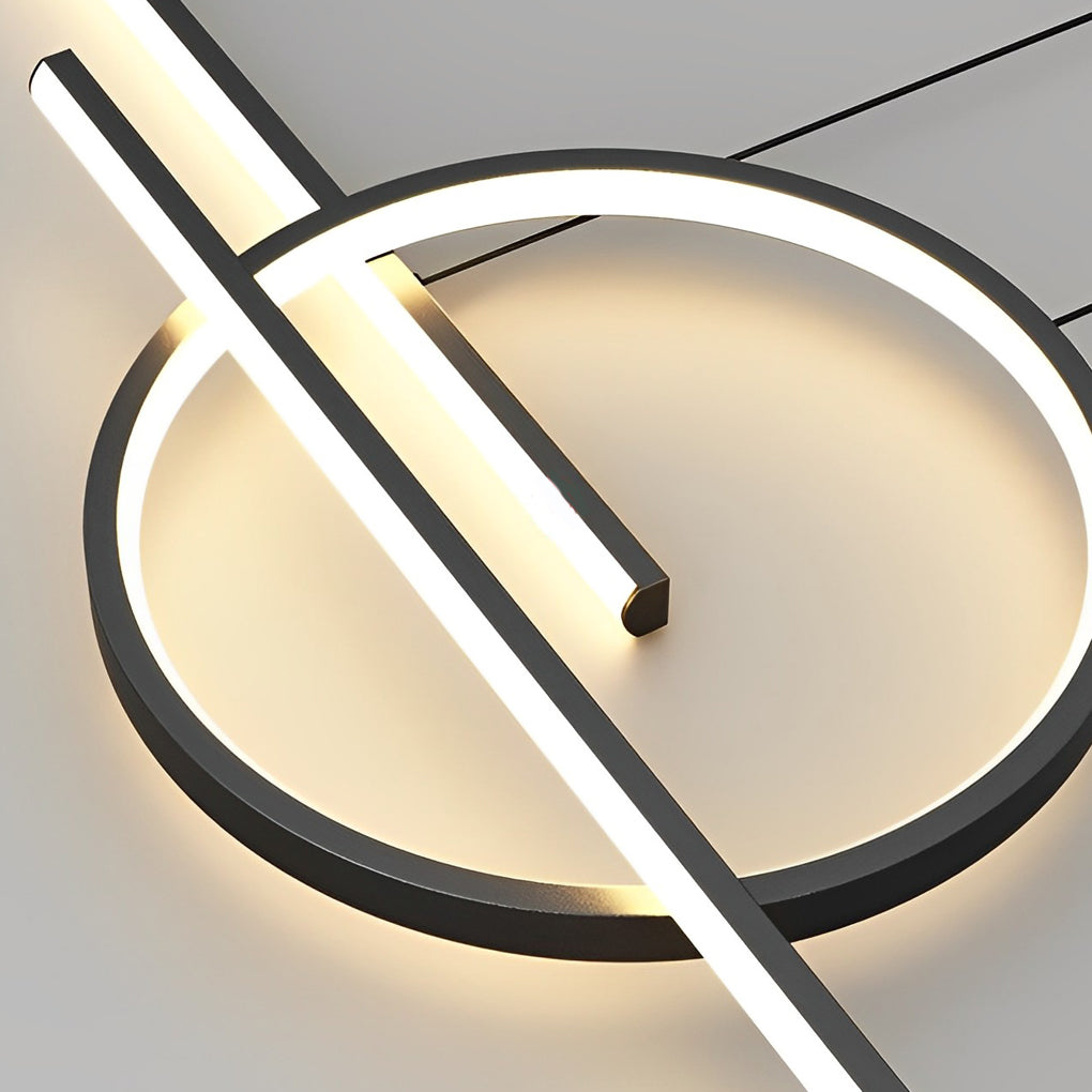 Modern Circular LED Pendant Light with Stepless Dimming