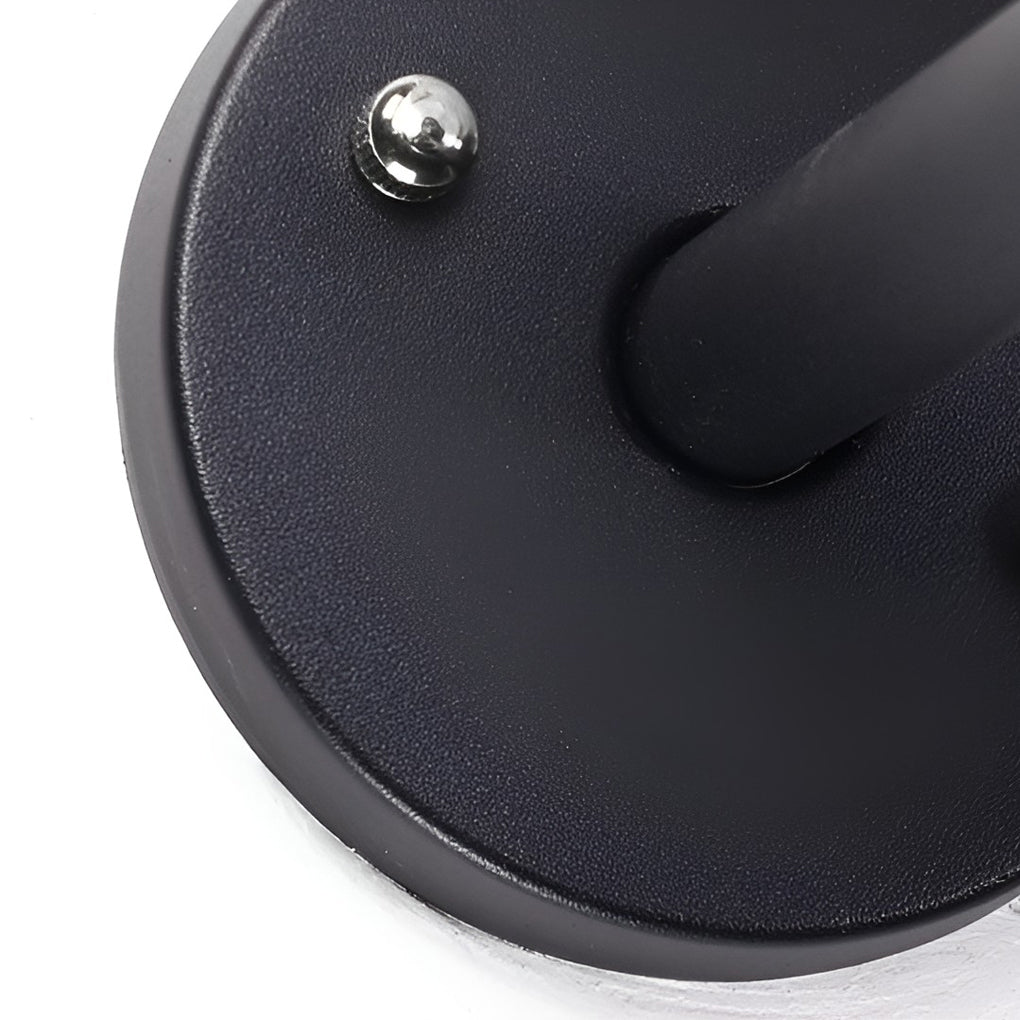 Round Solar LED Outdoor Wall Light with Three-Step Dimming