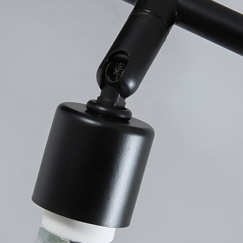 Adjustable Iron Directional Ceiling Light - Black Nordic Flush Mount