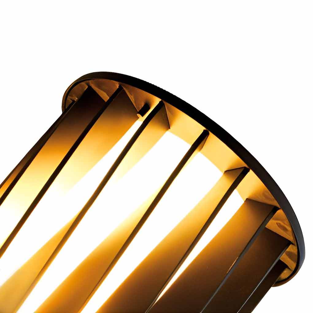 Modern Twisted Aluminum Outdoor Wall Lamp – Waterproof LED Light