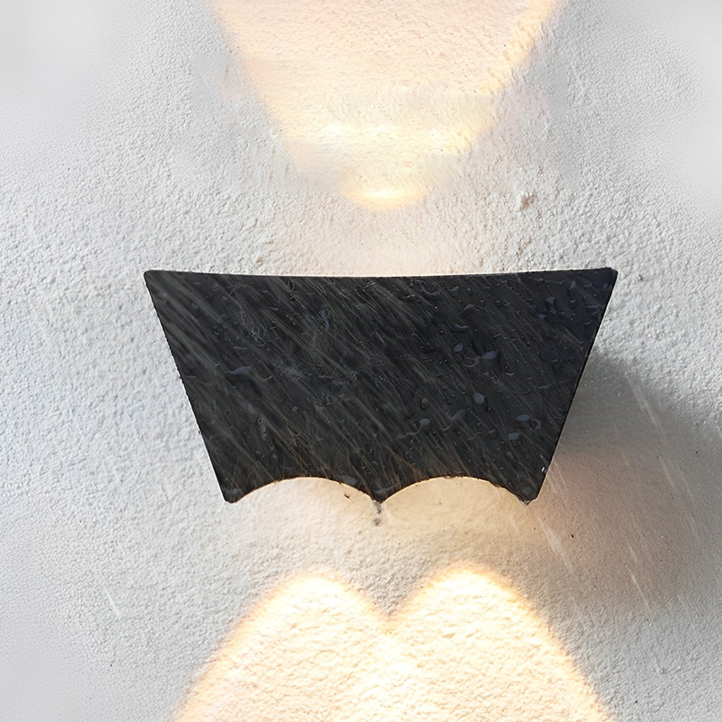 Modern LED Up Down Wall Washer Light – Waterproof Outdoor Black