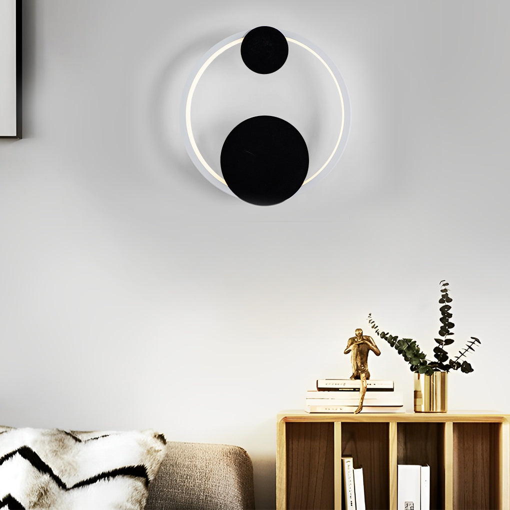 Modern LED Wall Sconce with Three-Step Dimming | Round & Oval