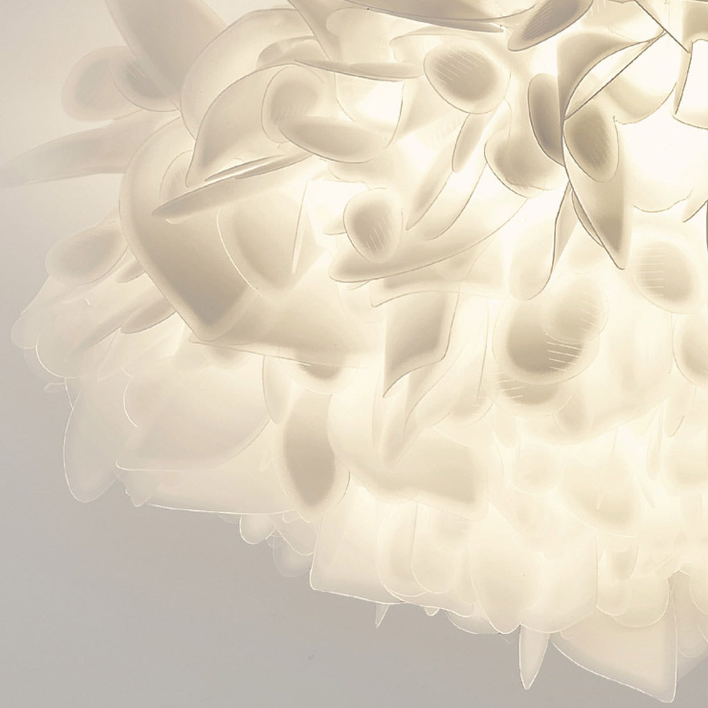 Modern White Flower Petal LED Pendant Light - 3-Step Dimmable