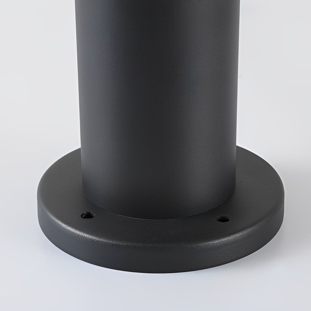 Traditional Iron & Glass LED Garden Lamp – Waterproof Outdoor Post