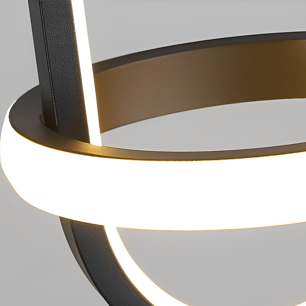 Modern LED Pendant Light with Three Step Dimming - Round Silicone