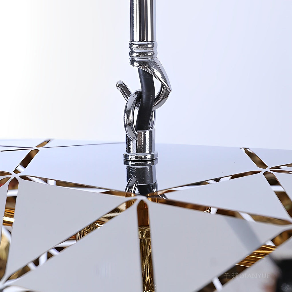 Modern Hollow Stainless Steel Pendant Light - Geometric Design