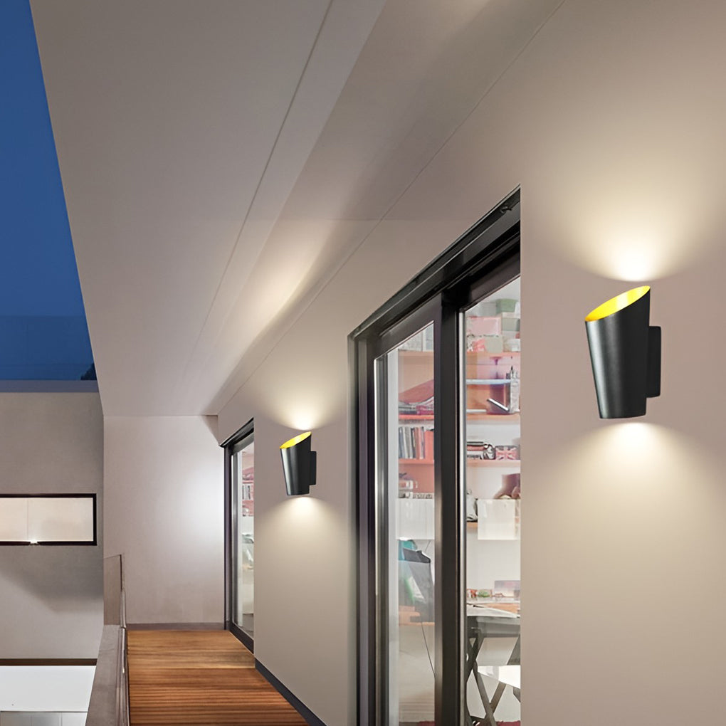 Modern Cylindrical Up Down Wall Light 10W LED Waterproof Aluminum