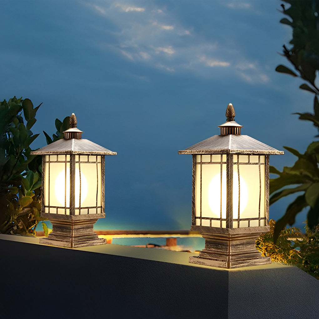 Modern Outdoor Fence Post Light Waterproof Pillar Lamp