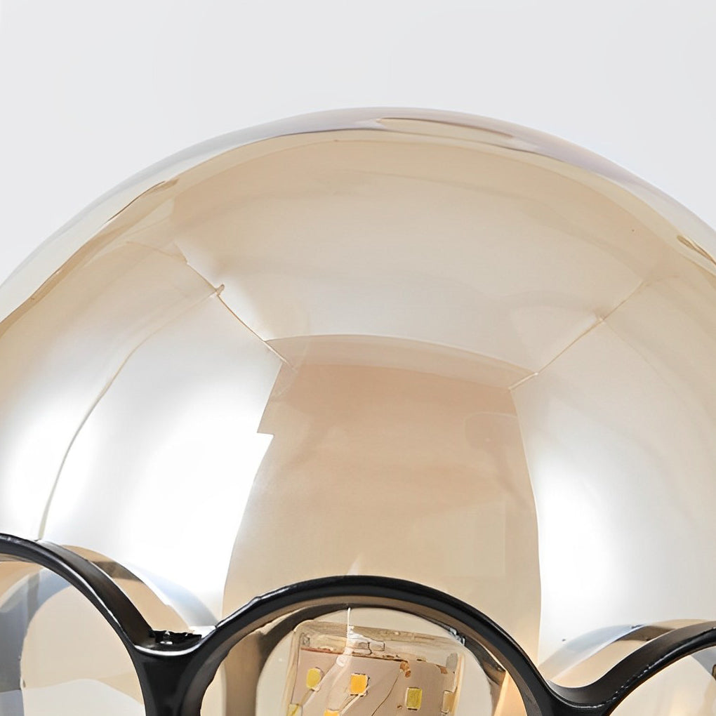 Outdoor Pillar Lamp | Cognac Glass | Die-Cast Aluminum