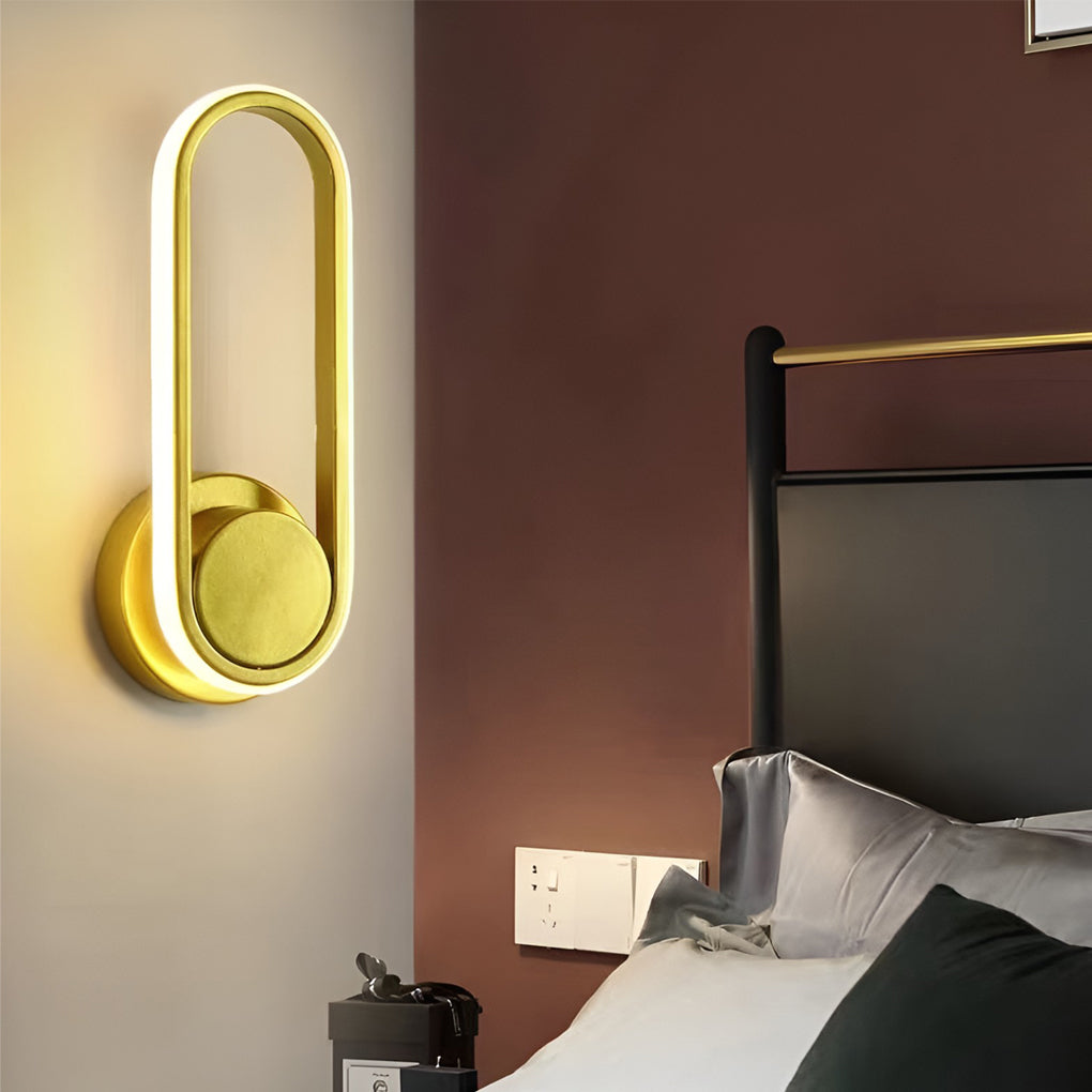 Rotatable Rectangular LED Wall Sconce Modern Adjustable Wall Lamp