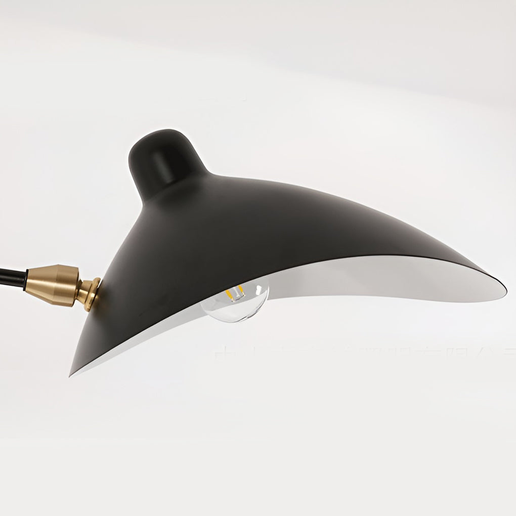 Industrial Swing Arm Wall Sconce - Adjustable Iron Wall Lamp