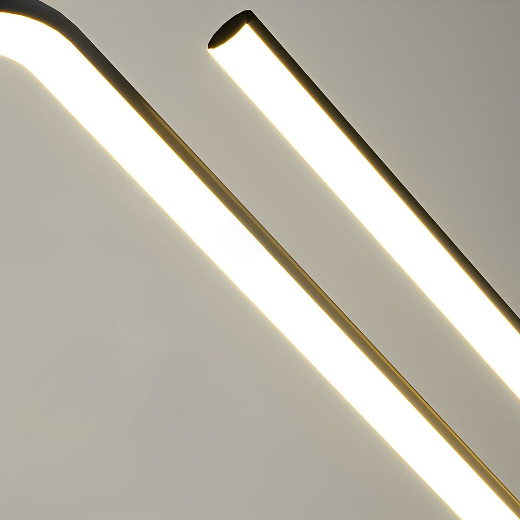 Wavy Linear LED Pendant Light with 3-Step Dimming
