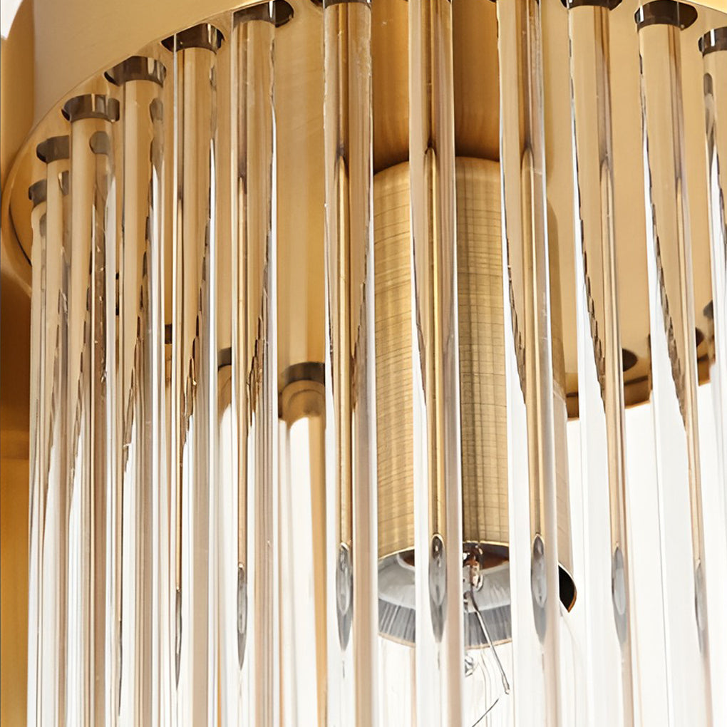 Adjustable Crystal Wall Sconce with Warm White LED Light