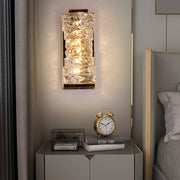 Crystal LED Wall Sconce with 3-Step Dimming - Modern Wall Light