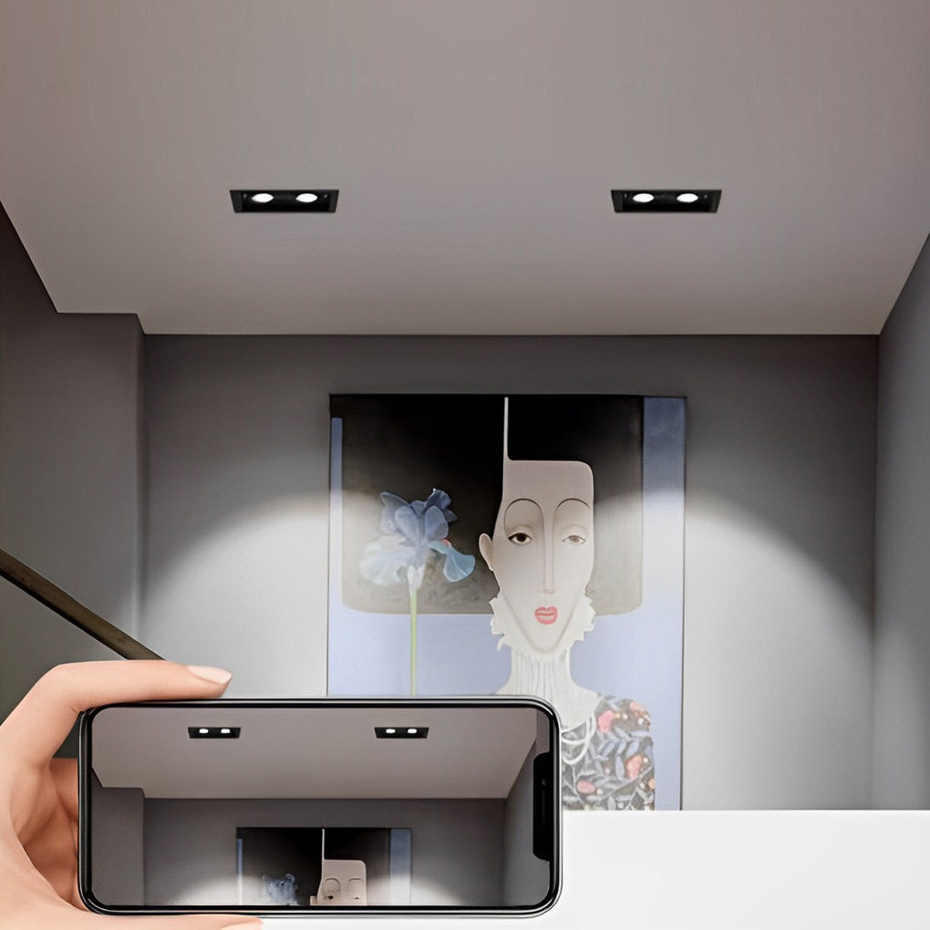 2-Light Adjustable Recessed Spotlight with Three-Step Dimming