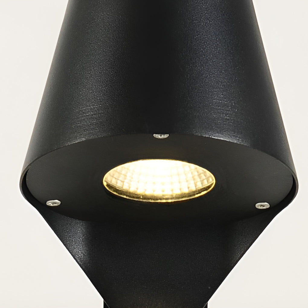 Modern Black Aluminum LED Pathway Light 10W Outdoor Waterproof