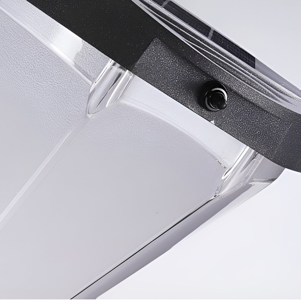 Geometric Solar LED Outdoor Wall Lamp | Waterproof Aluminum Sconce
