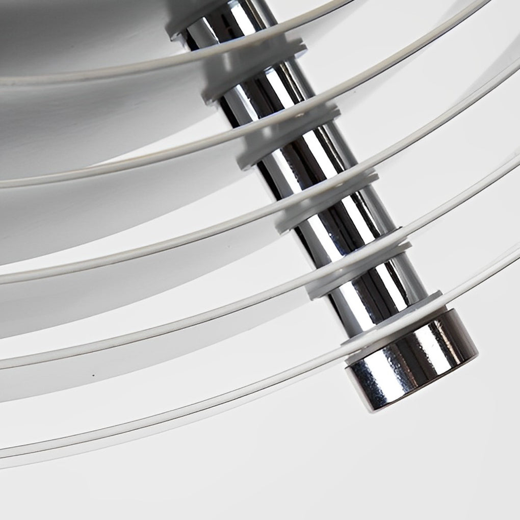 360° Rotatable White Metal Pendant Light Modern Nordic Design