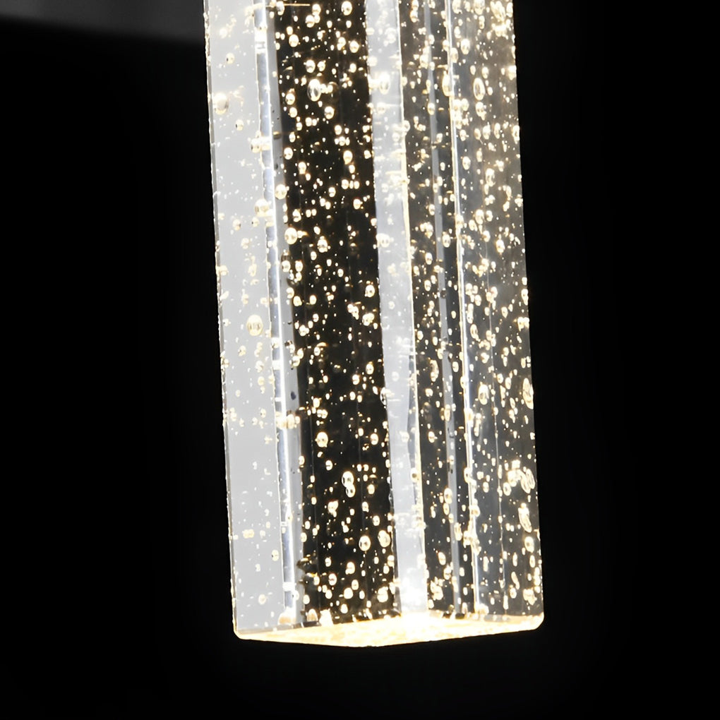 Crystal Black Modern Outdoor Wall Lamp 10W LED Waterproof Light