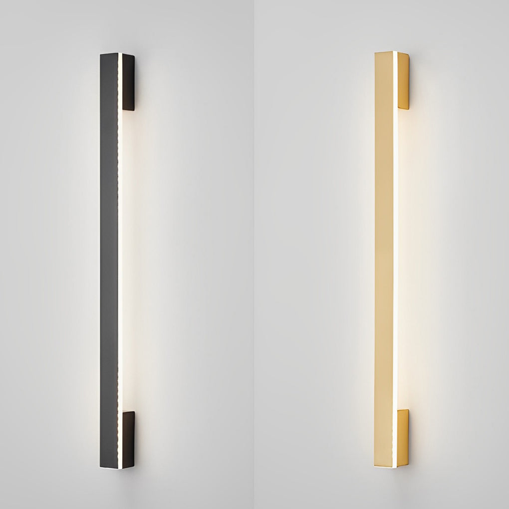Modern Linear LED Wall Lamp with Three-Step Dimming - Copper & Acrylic