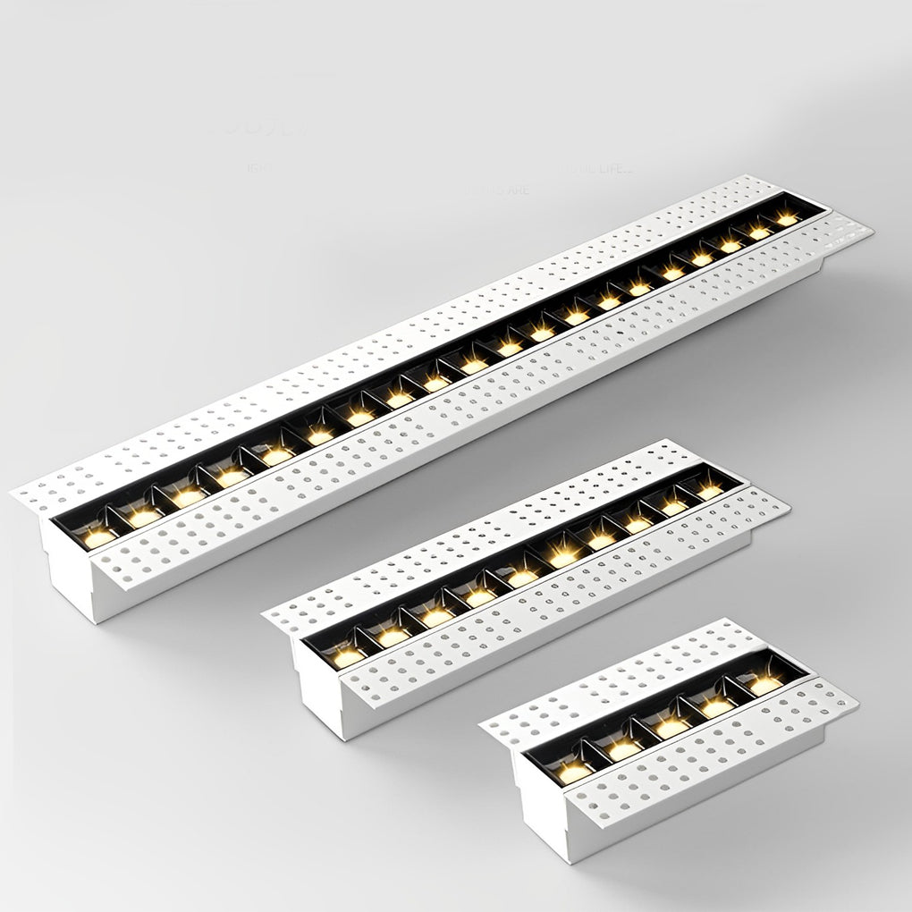 Modern Trimless Linear Recessed LED Spotlight Aluminum White