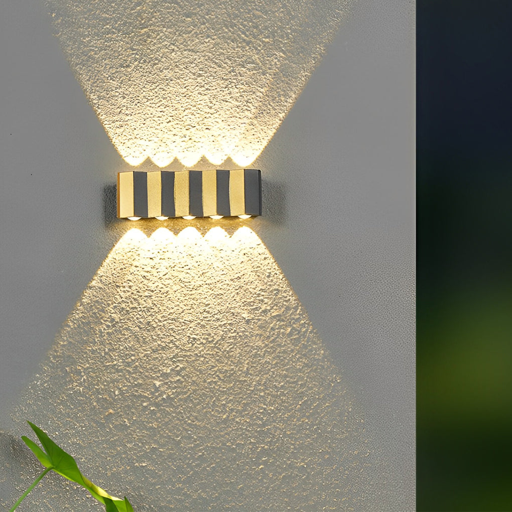 Modern LED Up Down Wall Light Aluminum Outdoor Waterproof IP65