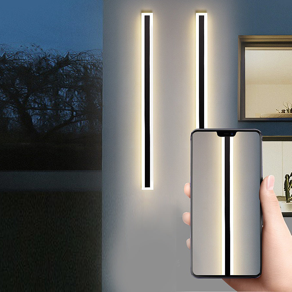 Modern Outdoor Wall Light - Waterproof Linear Sconce