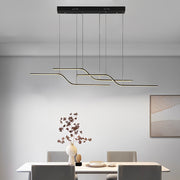 Modern Z-Line Dimmable LED Pendant Light with Remote Control