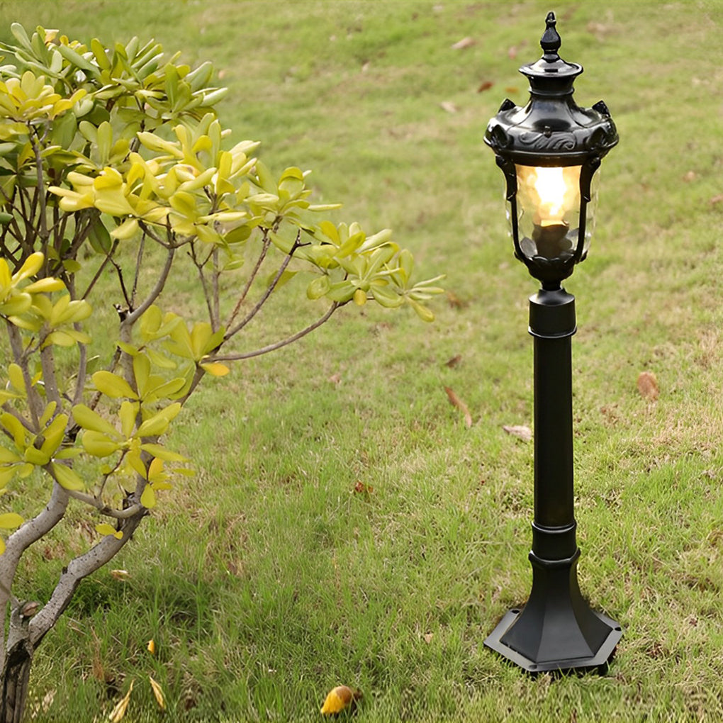 Industrial Outdoor Pathway Light Die-Cast Aluminum Glass Lamp