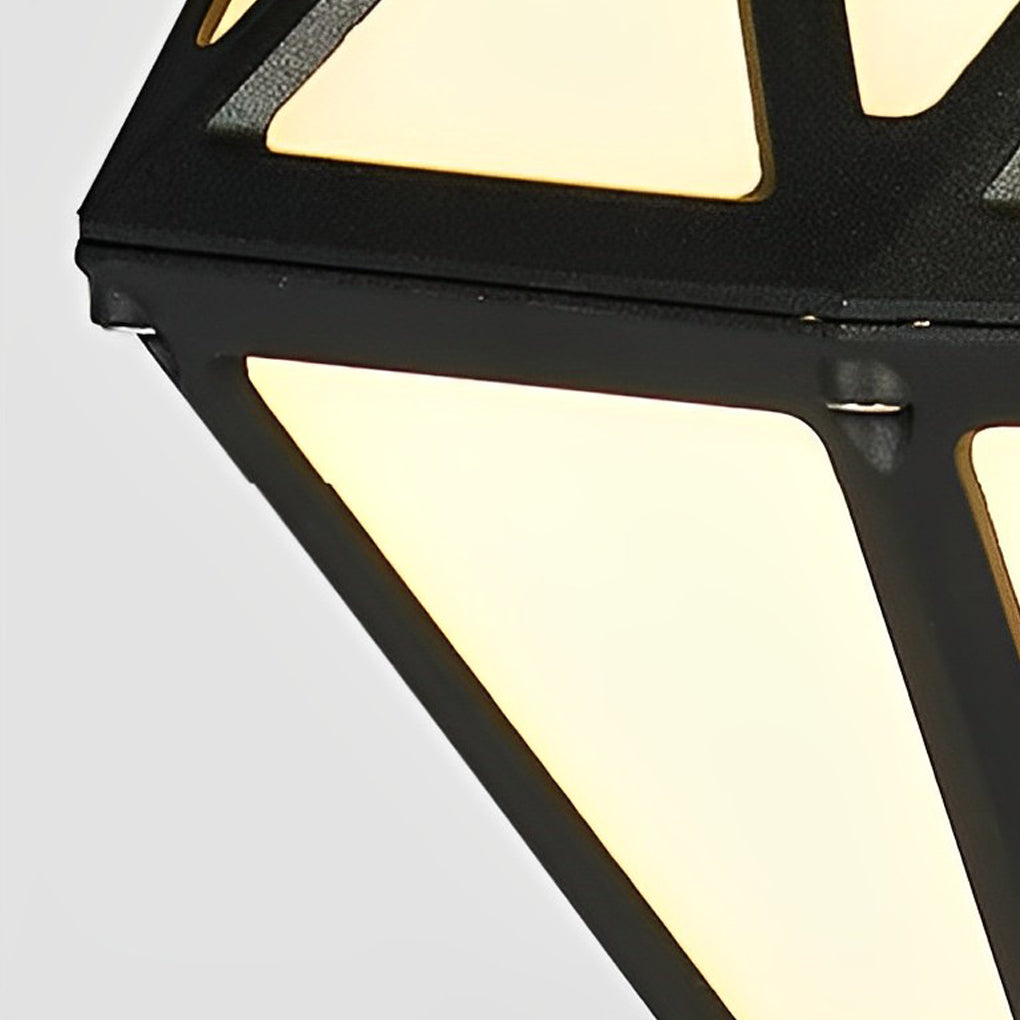 Geometric Diamond LED Lawn Lamp Modern Outdoor Landscape Lighting