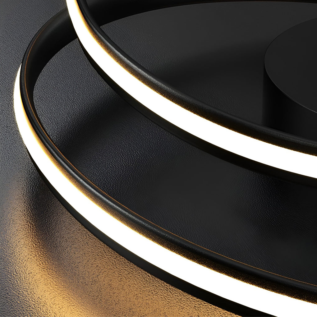 Modern Circular LED Flush Mount Ceiling Light with Dimming