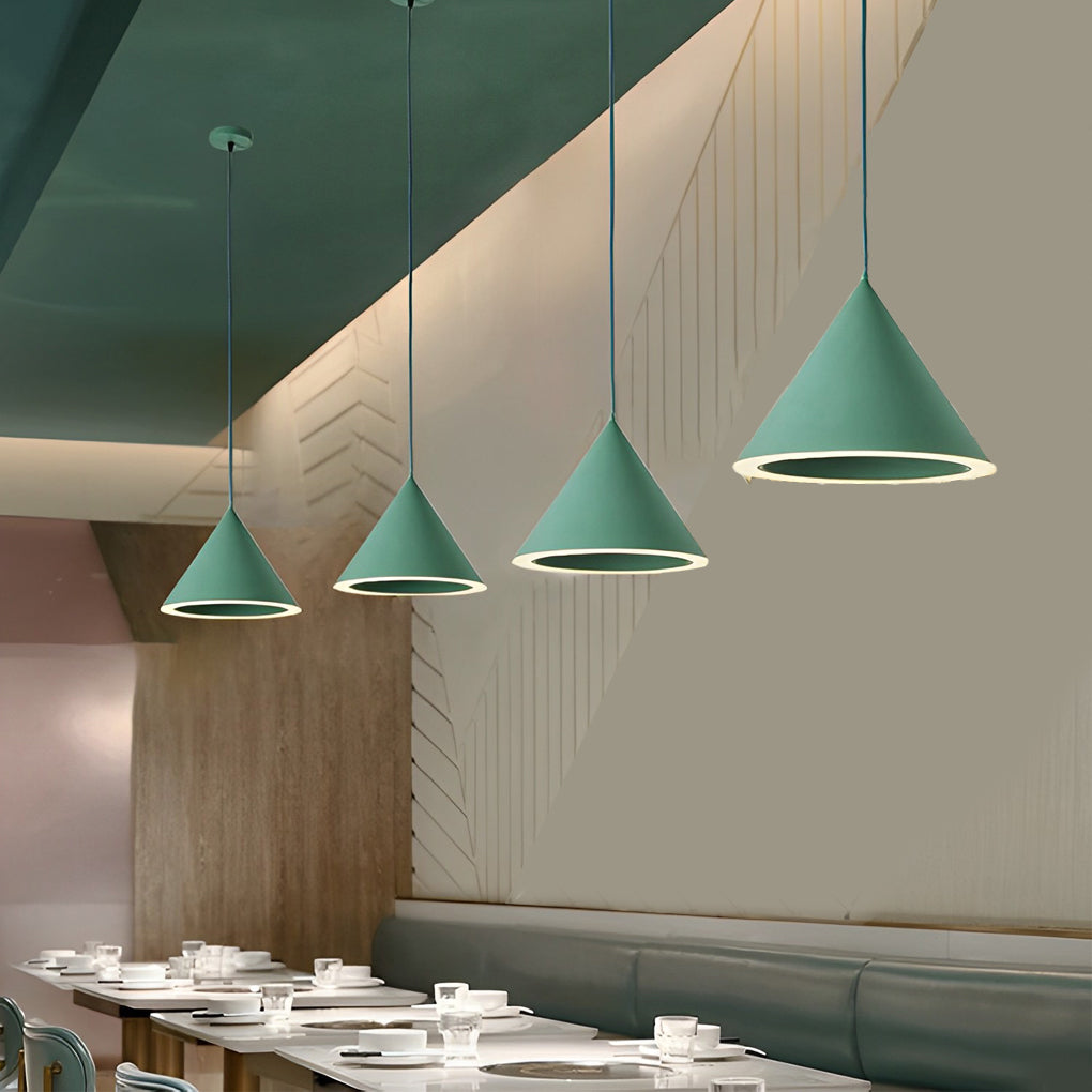 Minimalist Conical LED Pendant Light Modern Nordic Kitchen Island