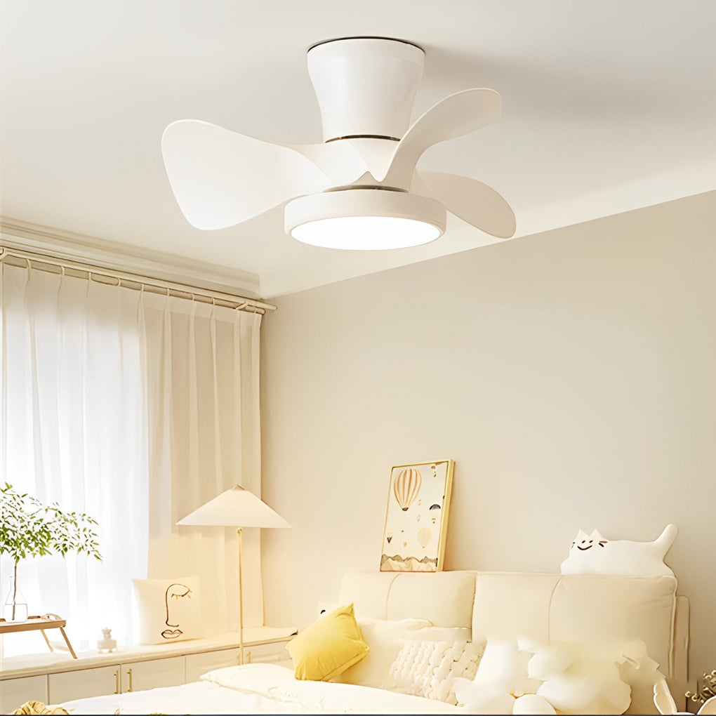 Modern LED Ceiling Fan Light with Remote - 3 Blade Dimmable