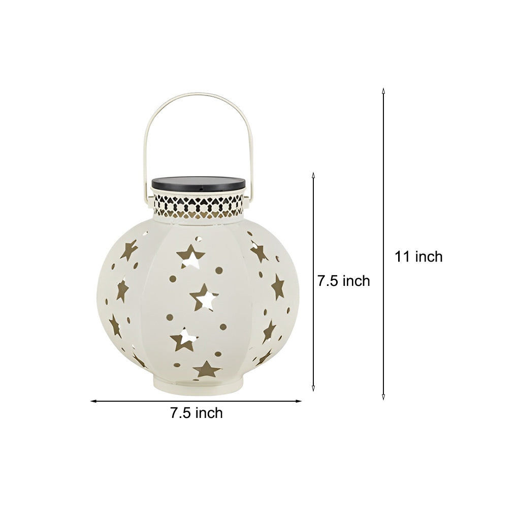 Solar Star Projection Outdoor Lantern - Waterproof LED Garden Light