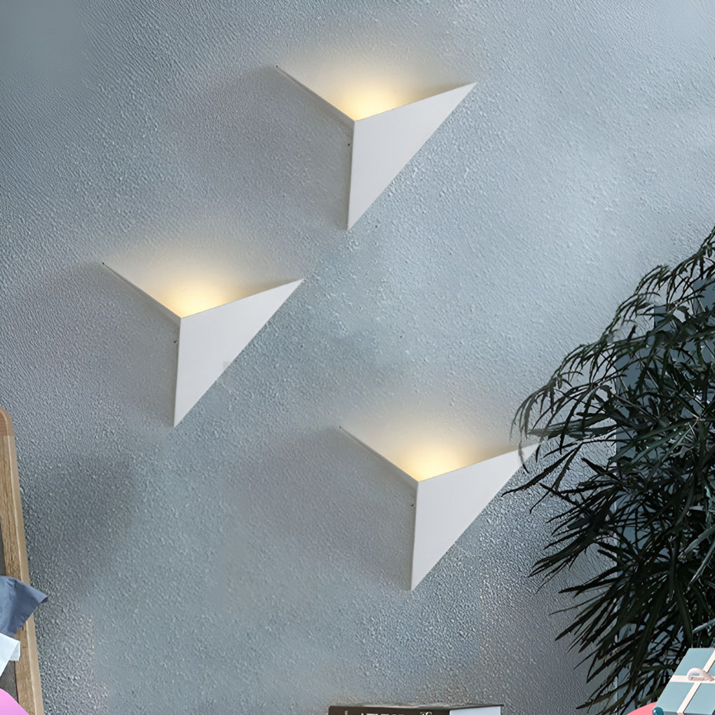 Geometric Nordic Wall Sconce | Modern LED Wall Light | Iron Finish