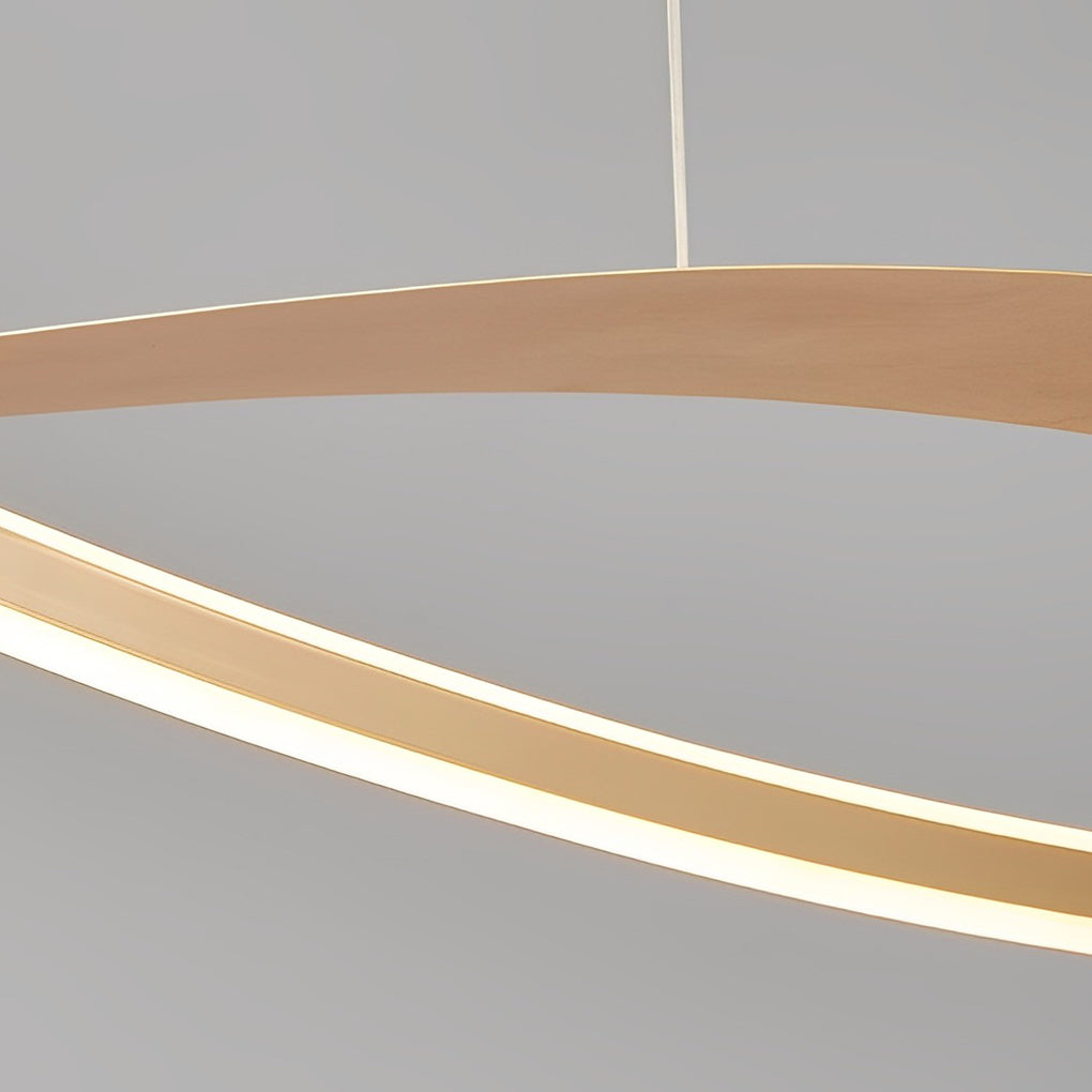 Modern Linear LED Pendant Light with Stepless Dimming