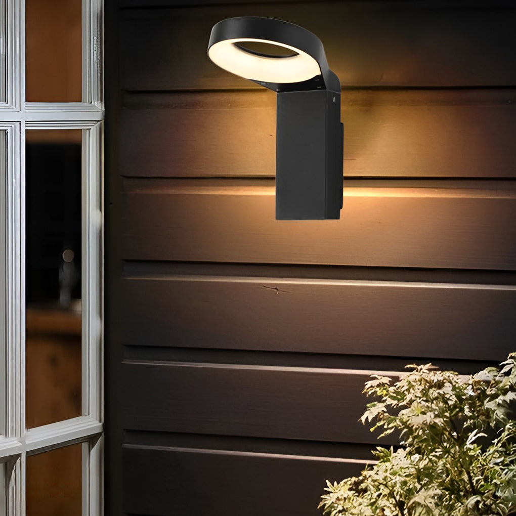 18W LED Ring Outdoor Wall & Path Lamp - Modern Landscape Lighting