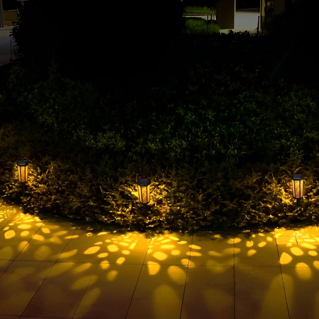 RGB Hexagon Solar Stake Light Waterproof Landscape Lighting