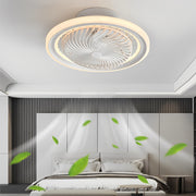 Modern Bladeless Ceiling Fan Light with Dimmable LED