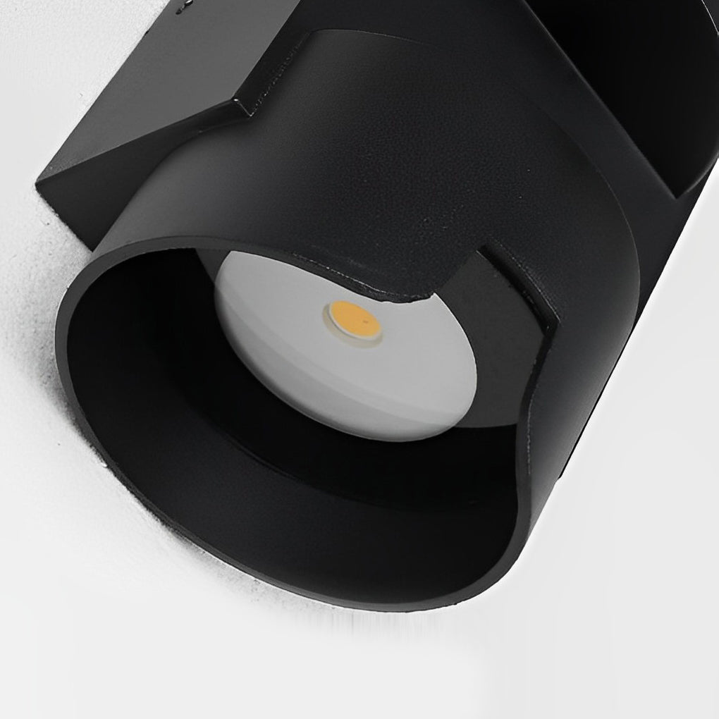Modern Black Aluminum Waterproof Up Down LED Outdoor Wall Light