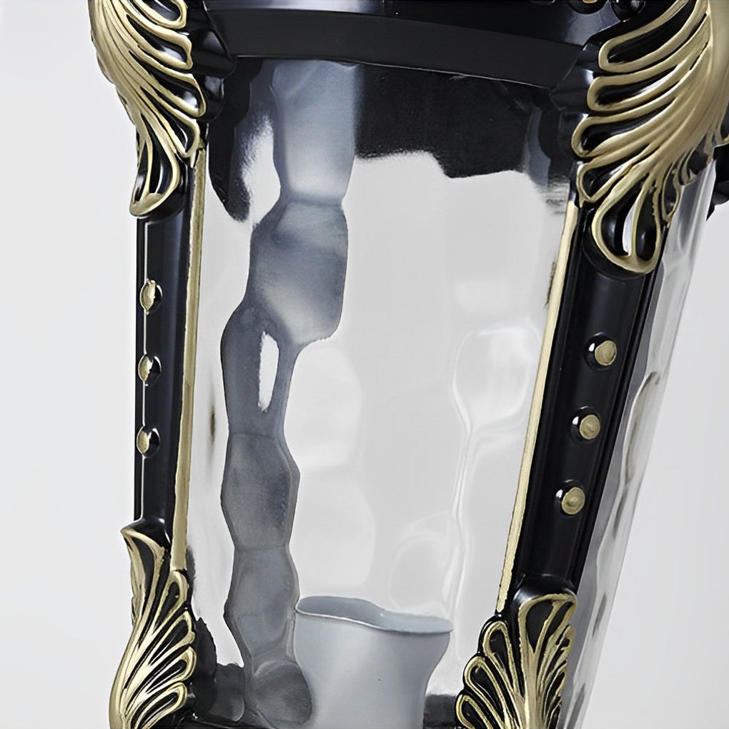 Modern Retro Solar Fence Post Light - Dual Power Aluminum Glass