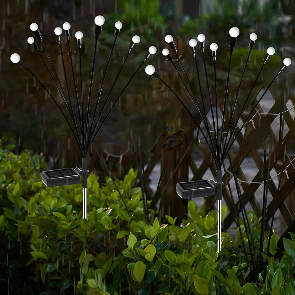 Solar Firefly Garden Lights Weatherproof Outdoor Landscape Lighting