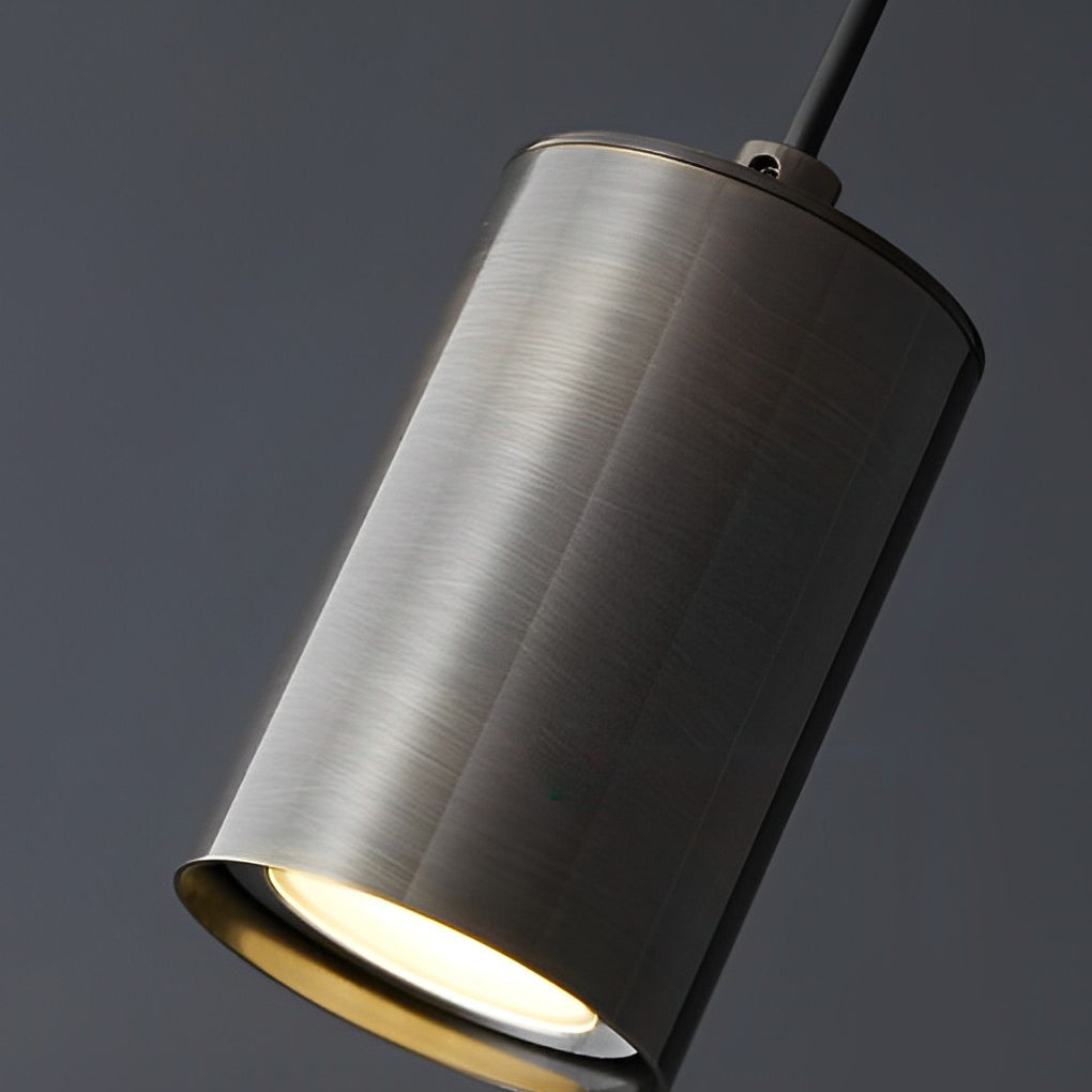 Cylindrical Copper Pendant Light - Modern Minimalist Spotlight