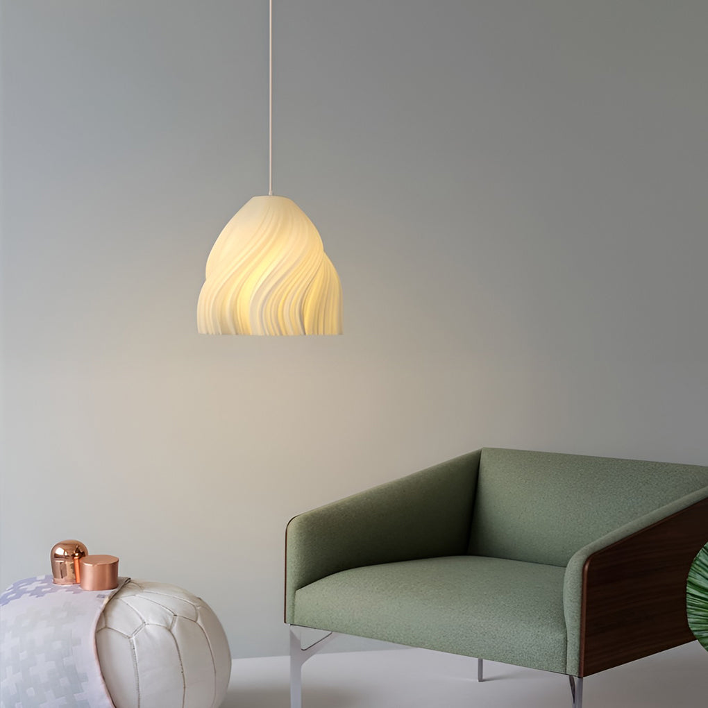 Modern 3D Printed Pendant Light – Nordic Sculptural Design – 16W