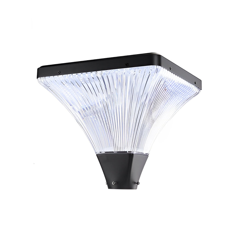 Modern Solar Garden Lamp Post with Remote Control - Waterproof